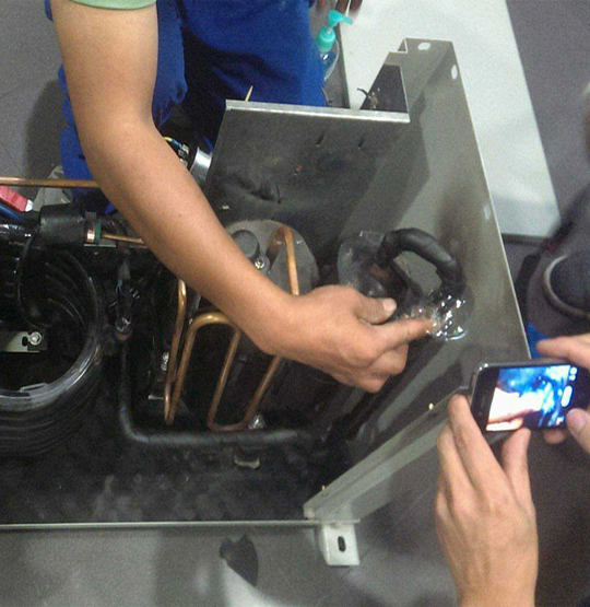 银海维修空调制冷效果差